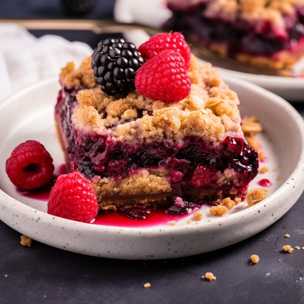 Mixed Berry Chocolate Crumble