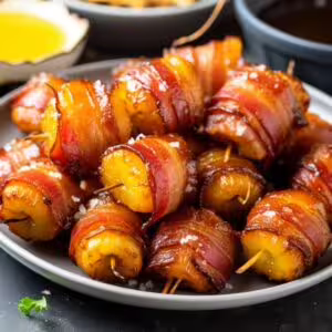 Bacon-Wrapped Pineapple Bites