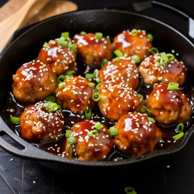 Baked Teriyaki Chicken Meatballs