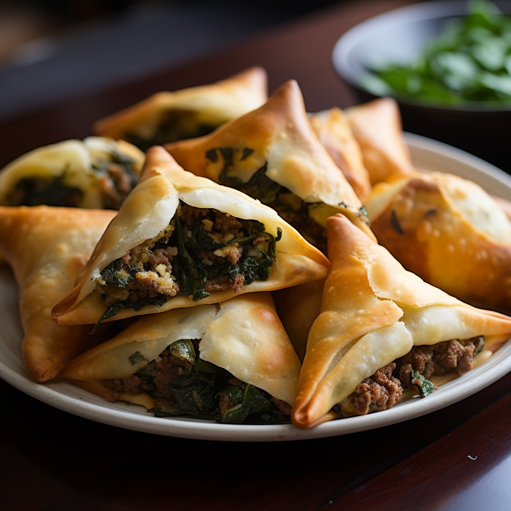 Beef and Spinach Fatayer - Coolinarco.com