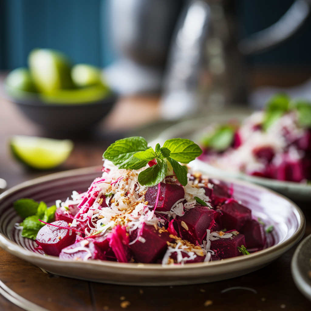Beetroot and Coconut Salad