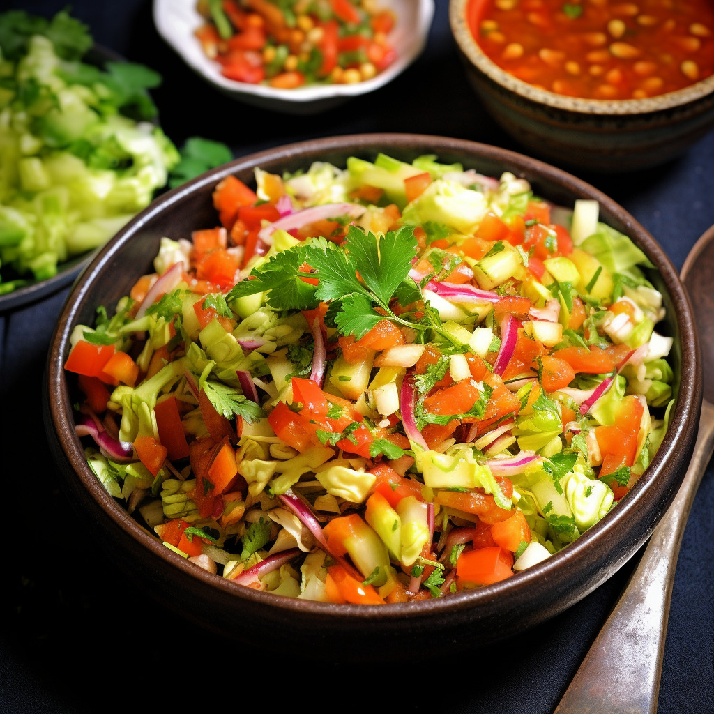 Cabbage Kachumber Salad