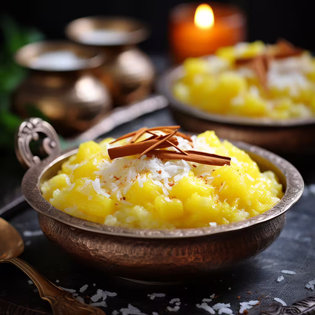 Coconut and Saffron Rice Pudding