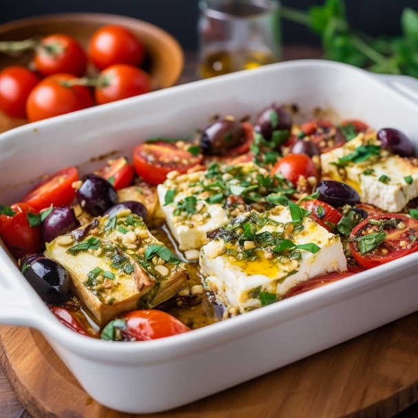 Mediterranean Baked Feta - Coolinarco.com