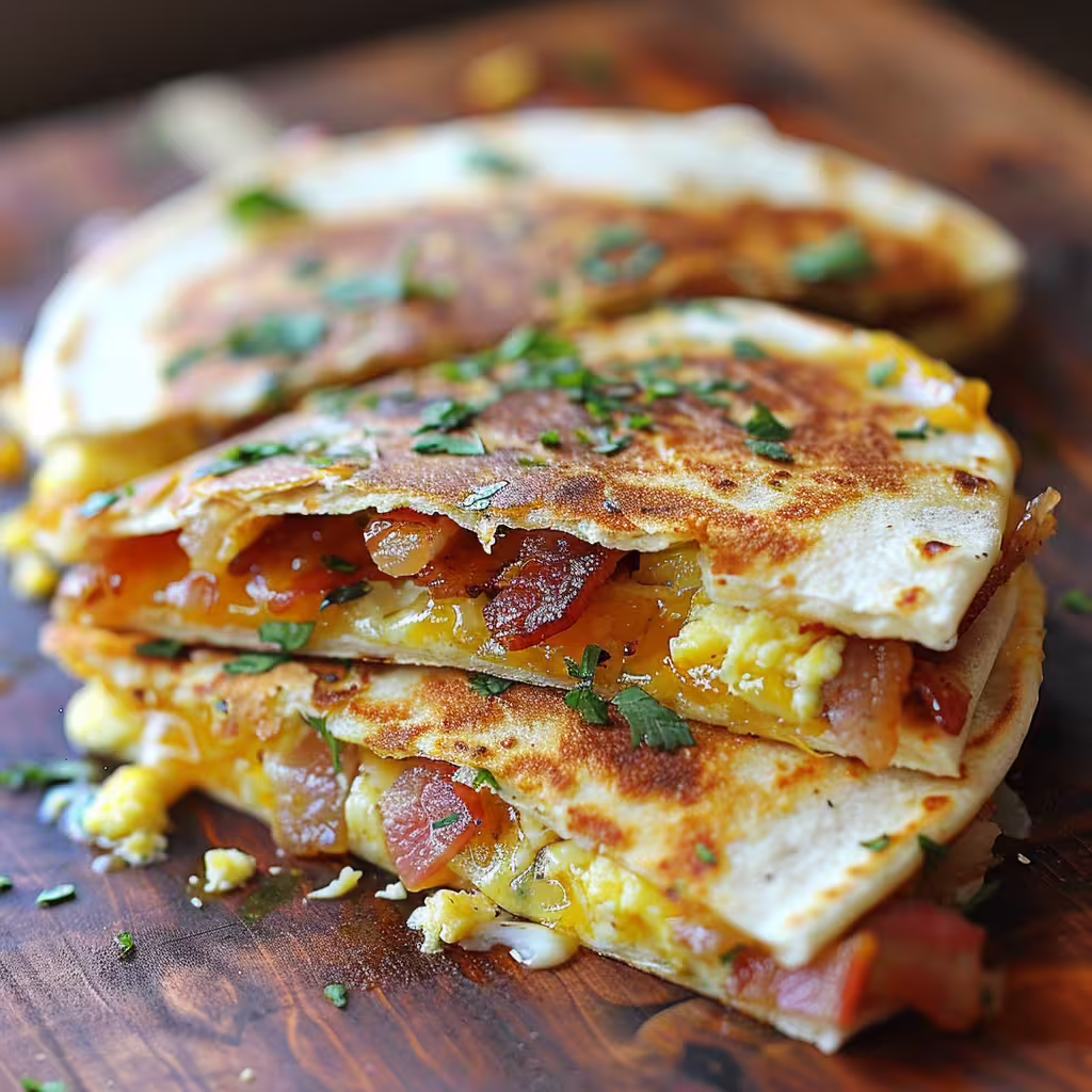 Bacon and Egg Breakfast Quesadilla