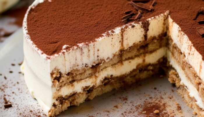 No Bake Tiramisu Cheescake