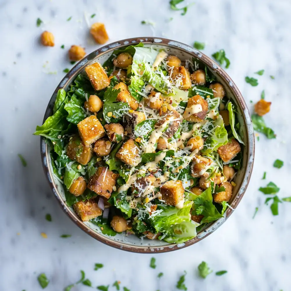 Crispy Chickpea Caesar Salad