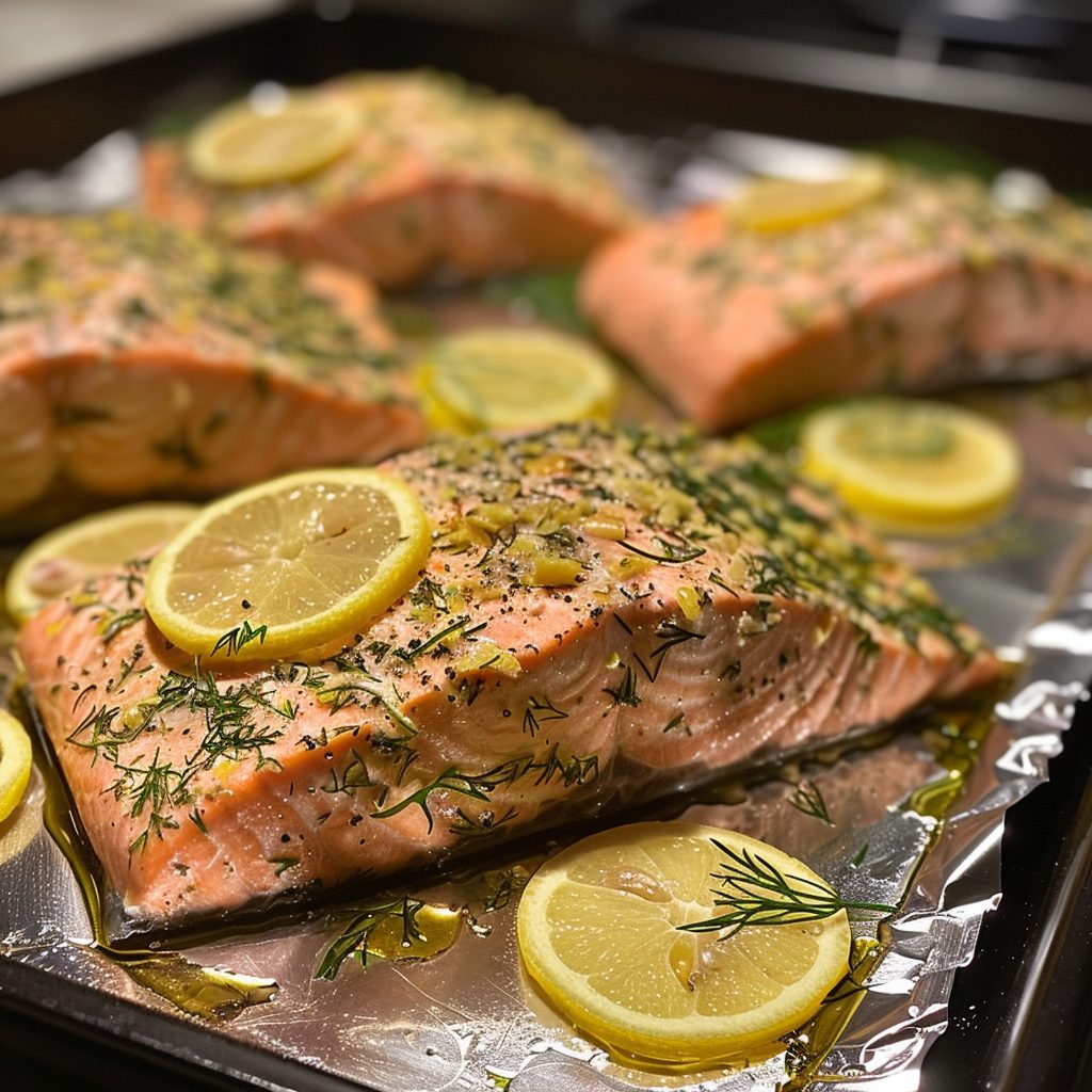 Salmon with Lemon and Dill