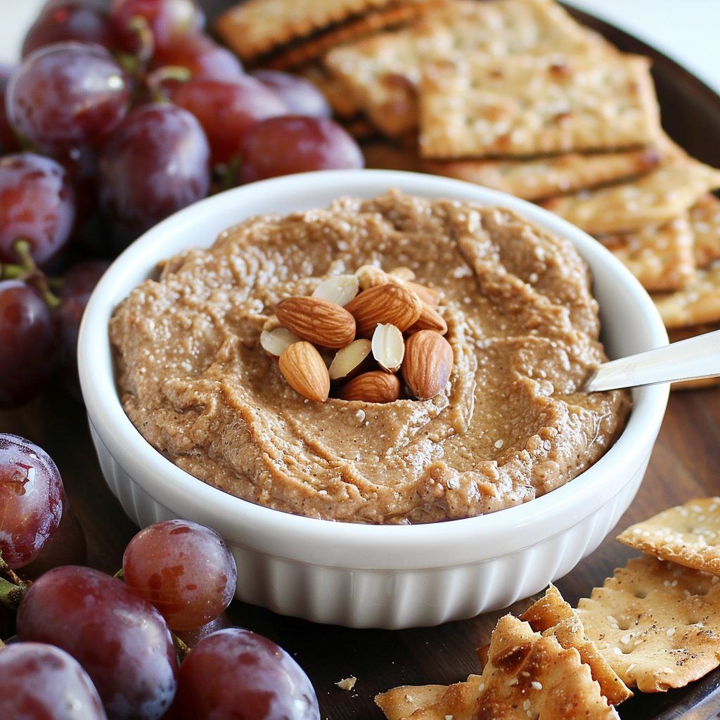 Grapes and Almond Butter Dip