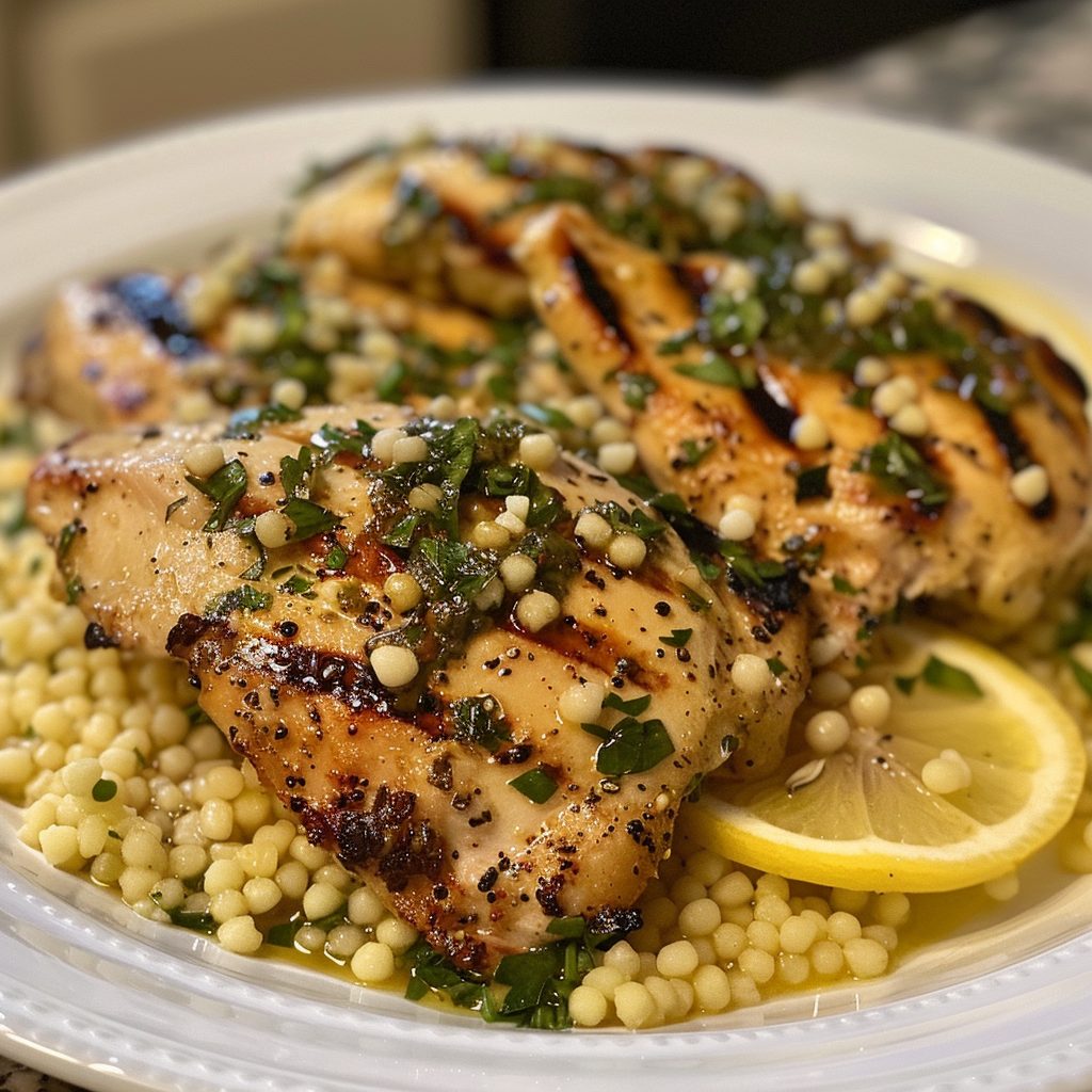Lemon Herb Grilled Chicken with Couscous