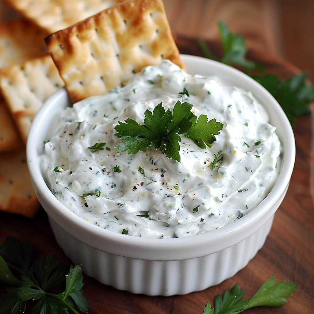 creamy herb dip