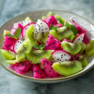 Dragon Fruit and Kiwi Salad