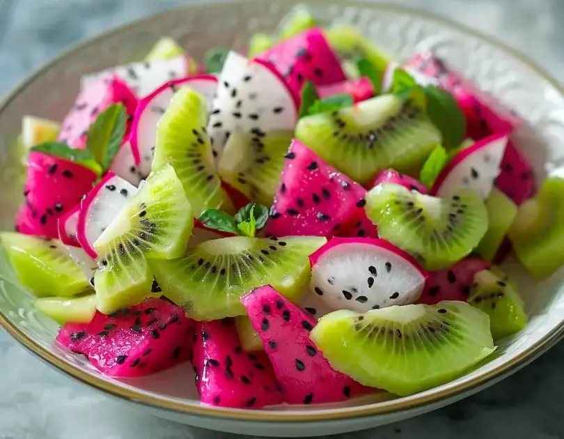 Dragon Fruit and Kiwi Salad