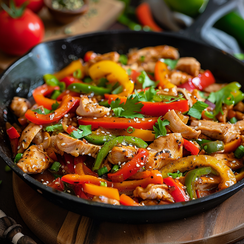 Turkey and Bell Pepper Stir-Fry