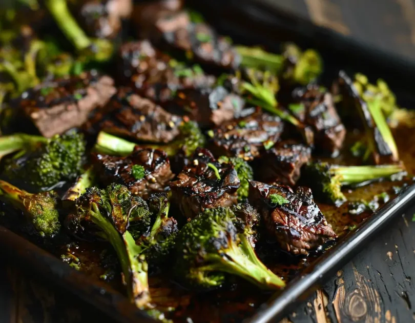 Grilled Beef and Broccoli Spears