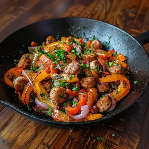 Sausage and Bell Pepper Skillet