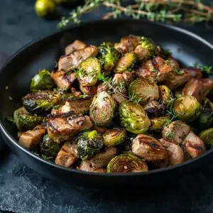 Pork and Brussel Sprouts Delight