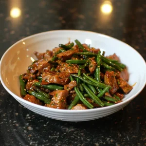 Pork and Green Bean Sauté