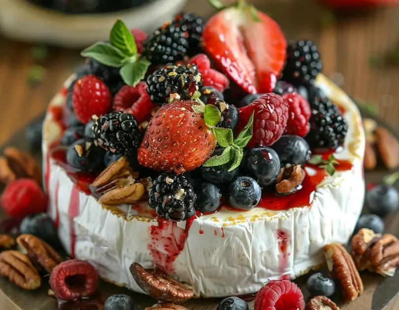Baked Brie with Fruits
