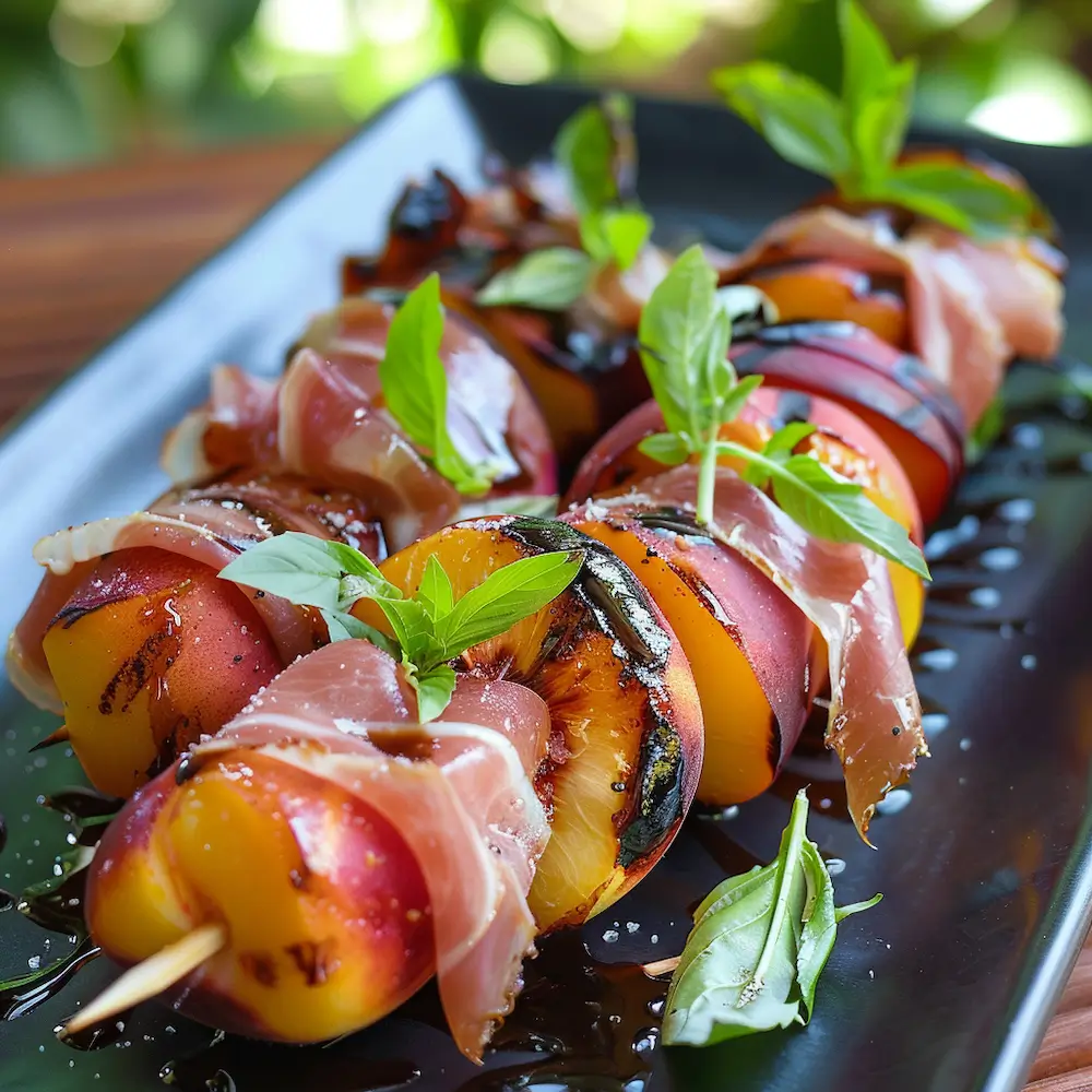 Prosciutto-Wrapped Peaches