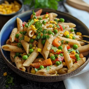 Indian Spiced Pasta Salad