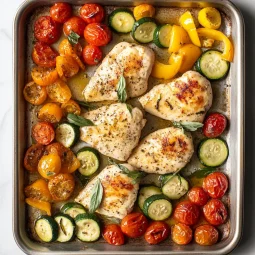 Italian Chicken Sheet Pan Supper