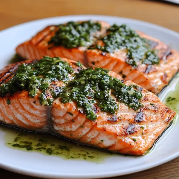 Grilled Salmon With Chimichurri