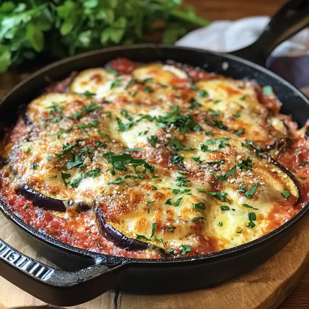 Skillet Eggplant Parm