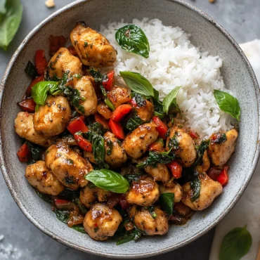 Spicy Thai Basil Chicken