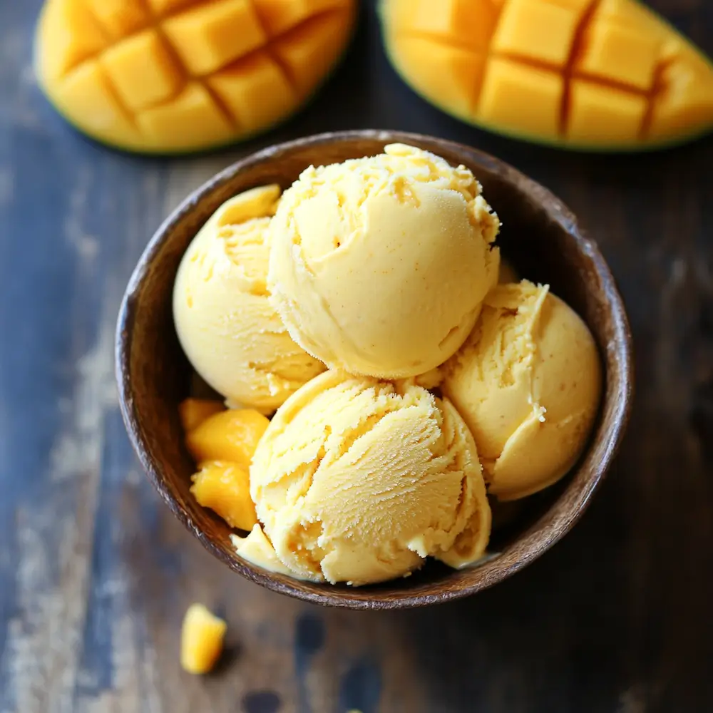 Coconut Mango Ice-Cream