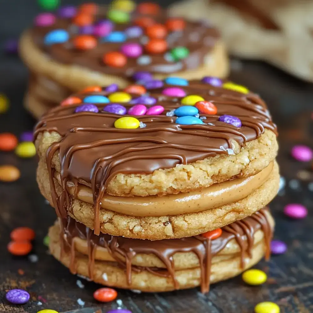 cookies with peanut butter filling