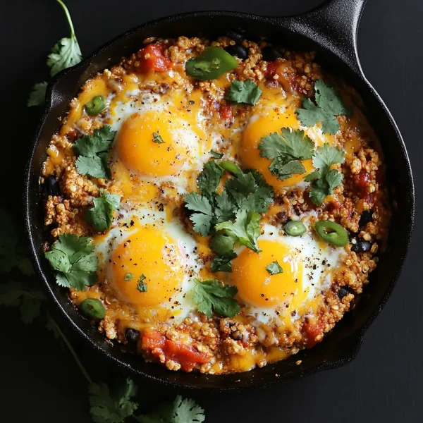 Quinoa & Egg Enchilada Skillet