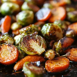 Roasted Brussels Sprouts and Carrots