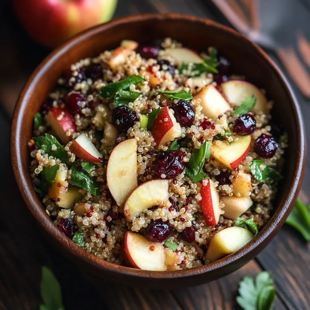 Cranberry Apple Quinoa Salad