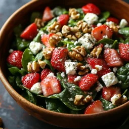 Strawberry Spinach Salad