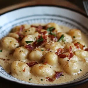 Creamy Pancetta Gnocchi