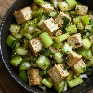 Easy Tofu and Celery Salad