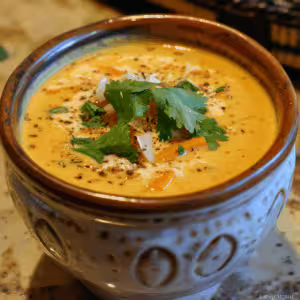 Carrot Ginger Soup with Coconut Milk