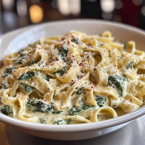 Spinach Alfredo Pasta