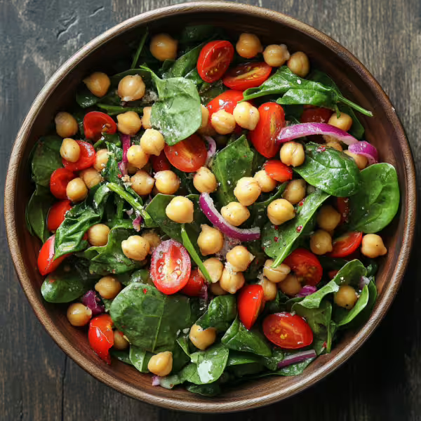 Spinach and Chickpea Salad