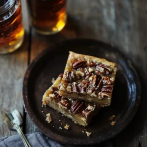 Bourbon Pecan Pie Bars