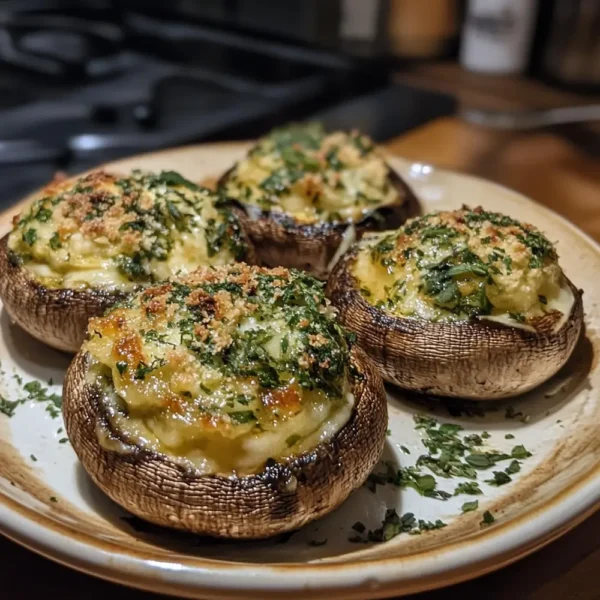Cheese and Herb Stuffed Mushrooms